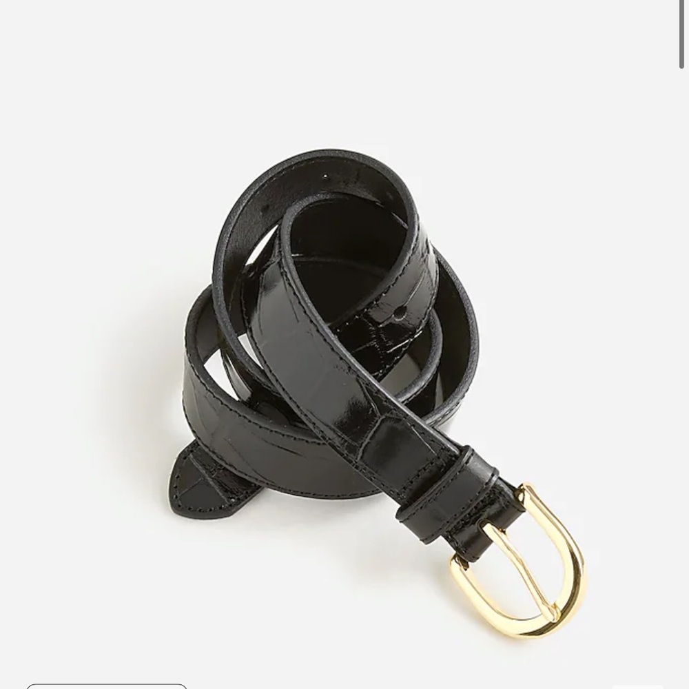J Crew Croc leather belt